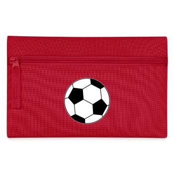 Fußball Ball  - Federtasche - Rot - Vorne