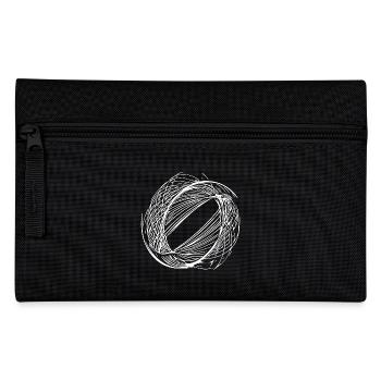Lignes de cercle géométriques - Trousse - noir - Devant