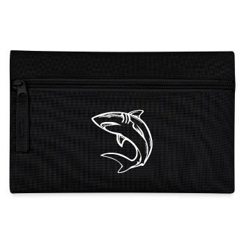 Eleganter Hochseehai - Federtasche - Schwarz - Vorne