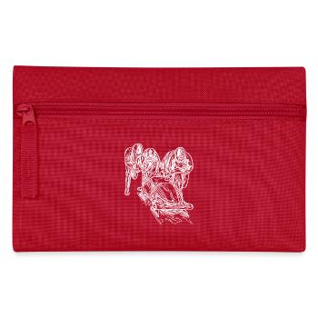 Bobsleigh four-man bobsleigh in the ice channel - Pencil Case - red - Front