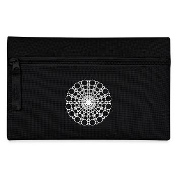 Geometric Mandala Circles Round Pattern Shape - Pencil Case - black - Front
