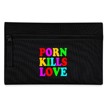 Porn kills love - Trousse - noir - Devant