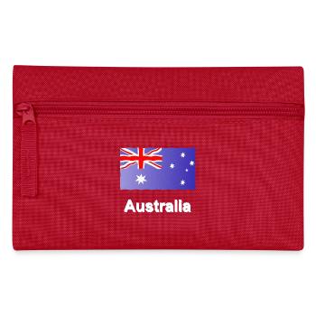 geschenke Australier, Flagge Australien, Australi - Federtasche - Rot - Vorne