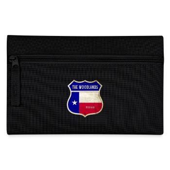 The Woodlands Texas Crest Flag Design - Pencil Case - black - Front