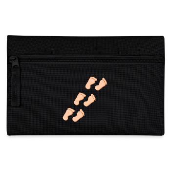 Fuß Füße Fußpflege Podologie Geschenk Geschenkidee - Federtasche - Schwarz - Vorne