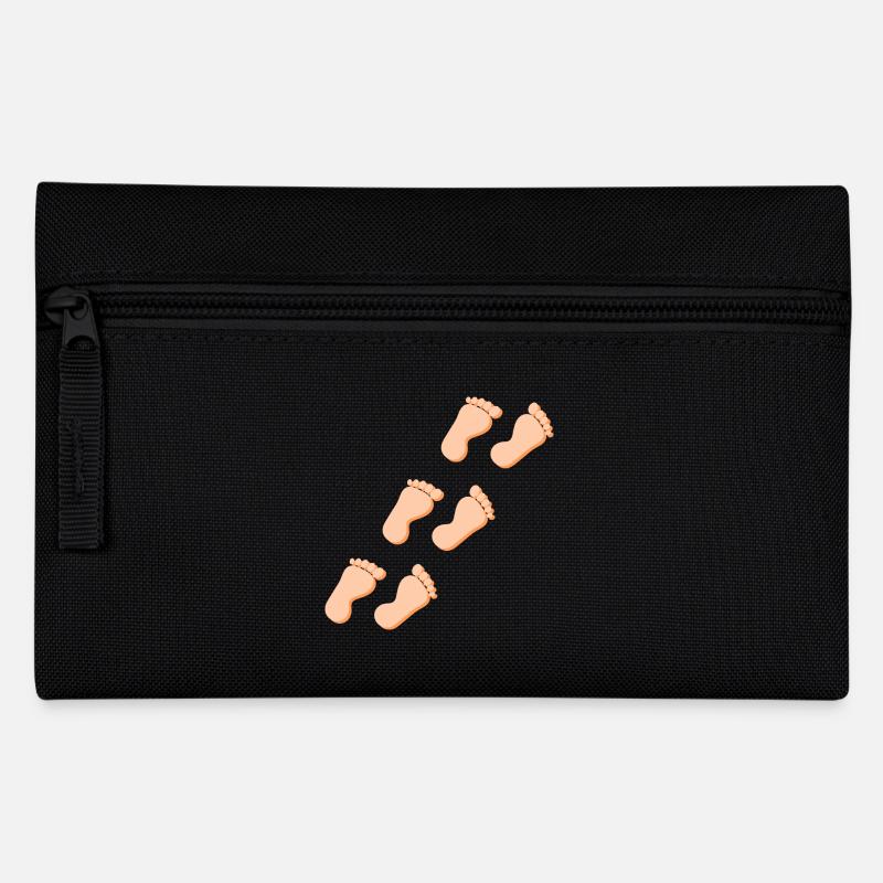 Fuß Füße Fußpflege Podologie Geschenk Geschenkidee - Federtasche - Schwarz