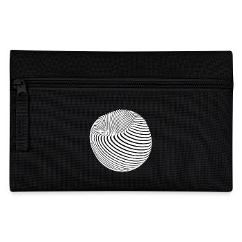Corps sphérique géométrique avec rayures - Trousse - noir - Devant