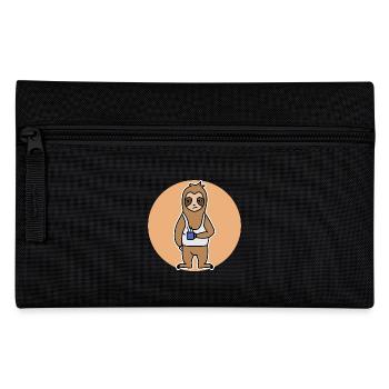 Late Riser Animal Sloth Jungle Tired Zoo - Pencil Case - black - Front