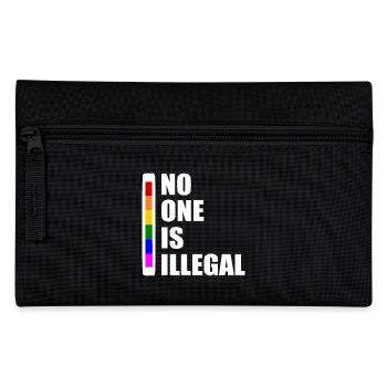 No one is illegal - Pencil Case - black - Front
