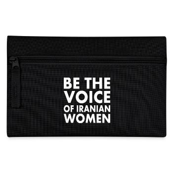 Be the voice of iranian women iran - Pencil Case - black - Front