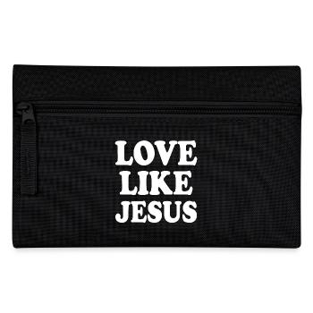 Love like jesus - Federtasche - Schwarz - Vorne