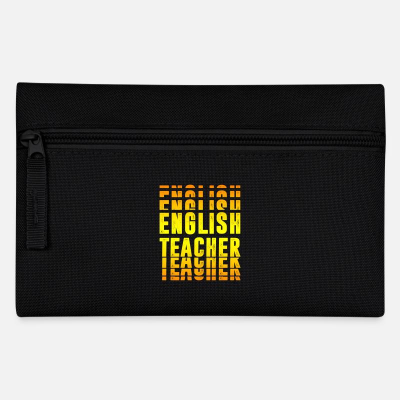 Englisch Lehrer Design - Federtasche - Schwarz