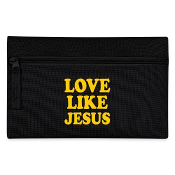 Love like jesus - Federtasche - Schwarz - Vorne