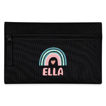 Ella Name Rainbow Baby - Pencil Case - black - Front