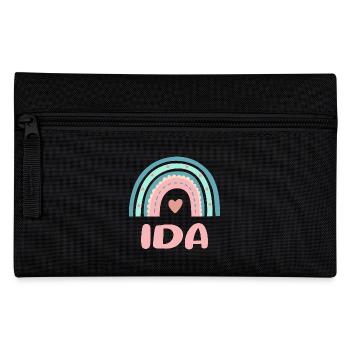 Ida Name Regenbogen Baby - Federtasche - Schwarz - Vorne