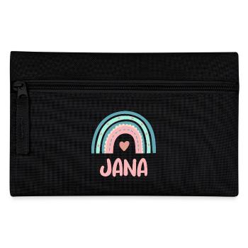 Jana Name Regenbogen Baby - Federtasche - Schwarz - Vorne