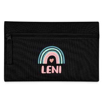 Leni Name Rainbow Baby - Pencil Case - black - Front