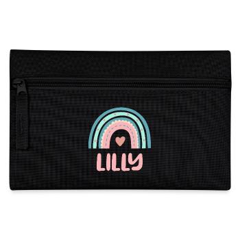 Lilly Name Regenbogen Baby - Federtasche - Schwarz - Vorne