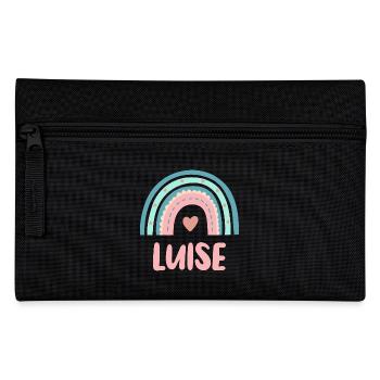 Luise Name Regenbogen Baby - Federtasche - Schwarz - Vorne