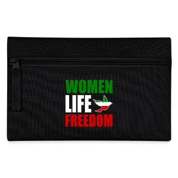 Women life freedom - Pencil Case - black - Front