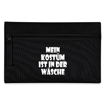 mein kostüm ist in der wäsche - Federtasche - Schwarz - Vorne
