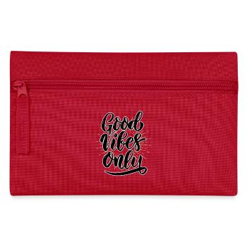 Good-vibes-only - Federtasche - Rot - Vorne