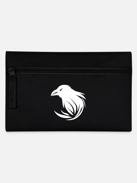 Raffinierter clever schlauer Rabe - Federtasche - Schwarz