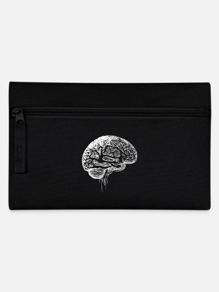 Medizinisches Anatomisches Gehirn Nervengewebe - Federtasche - Schwarz