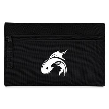 Fish Portrait Tattoo - Pencil Case - black - Front