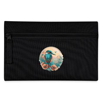 Kingfisher Bird Lovers - Pencil Case - black - Front