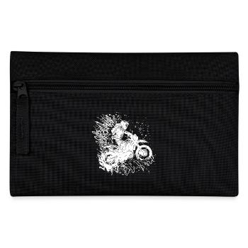 Motorrad Tattoo Splash Rennsport Style - Federtasche - Schwarz - Vorne