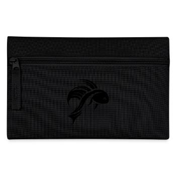 Fight Fish Portrait Tattoo - Pencil Case - black - Front
