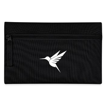 Schwebender Kolibri Tattoo Tribal Schwingen - Federtasche - Schwarz - Vorne