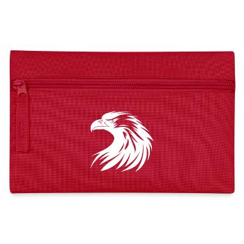 Schönes Adler Logo in Tattoo Style - Federtasche - Rot - Vorne