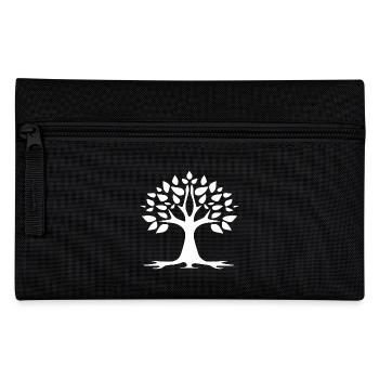 Stylized Tree Simple Tattoo Logo - Pencil Case - black - Front