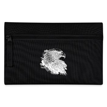 Aigle élégant à l’encre Style de tatouage vintage - Trousse - noir - Devant