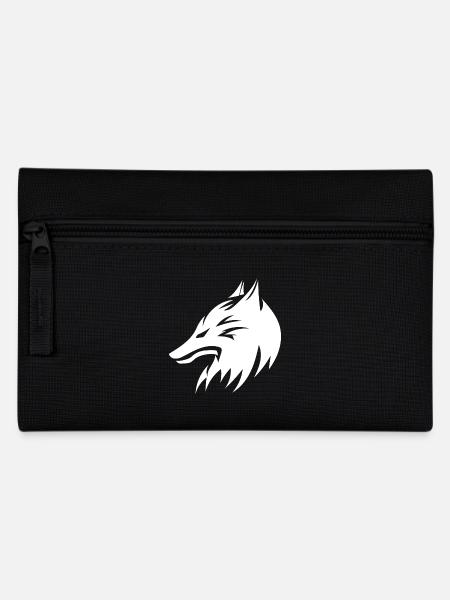 Style de tatouage de portrait de tête de loup - Trousse - noir