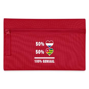 Togo and the Netherlands 100% Genius flag - Pencil Case - red - Front