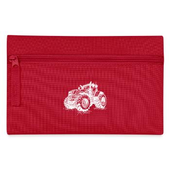 Large Field Tractor Farm Harvesting Tractor - Pencil Case - red - Front
