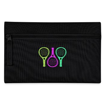 Padel Racket Setback Player Padel Game - Pencil Case - black - Front