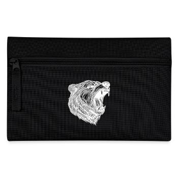 Tête d’ours sauvage aux dents acérées - Trousse - noir - Devant