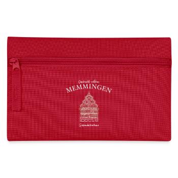 Memmingen, Siebendächerhaus, Schwaben, Bayern - Federtasche - Rot - Vorne