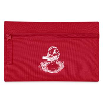 Canard nageur avec un grand bec - Trousse - rouge - Devant