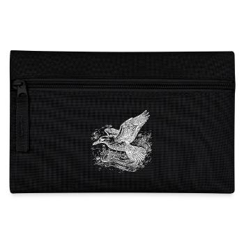 Elegant flying seagull over the water - Pencil Case - black - Front