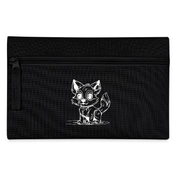 Süsses Kinder Hundeportrait für Hundebesitzer - Federtasche - Schwarz - Vorne