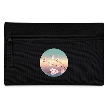 délicates fleurs de cerisier sur une branche au printemps - Trousse - noir - Devant