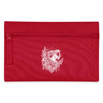 Joli perroquet Dessin de portrait d’oiseau vintage - Trousse - rouge - Devant