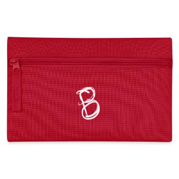 First letter B: Boris, Berta, Bertha, Ben - Pencil Case - red - Front