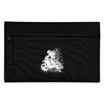 Motorcycle Motocross Biker Splash Style Racing - Pencil Case - black - Front