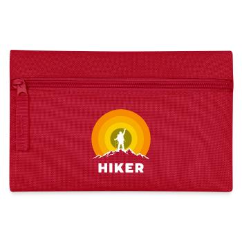 Hiking Hikers Hike Saying Mountain Peaks Mountains - Pencil Case - red - Front